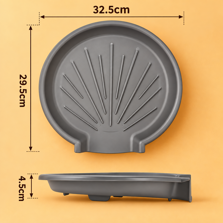 Foldable Kitchen Drain Basket Set with Base