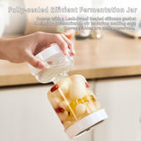 Kitchen Dry Wet Separation Pickle Jar with Fork
